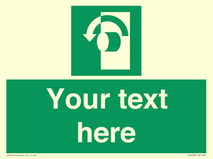 Custom Turn Anti-Clockwise Sign